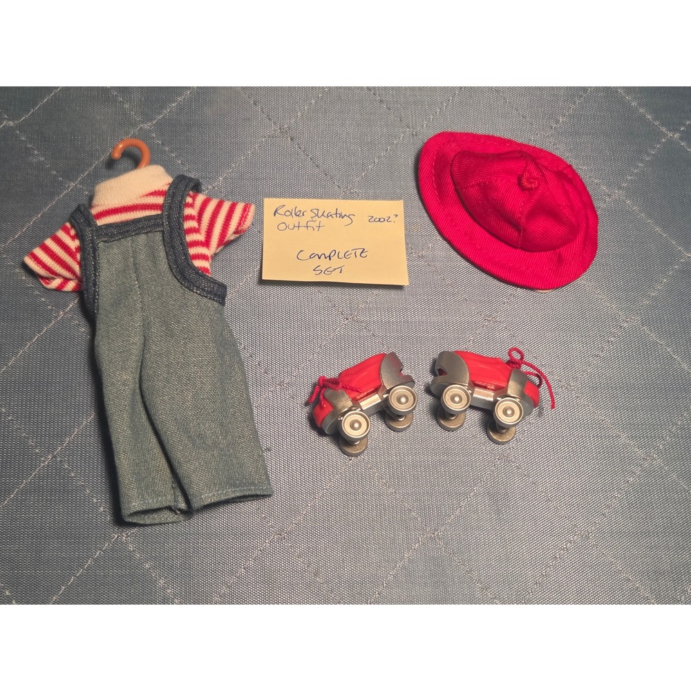 Vintage 2002 Madeline & Friends Roller Skating Doll Outfit Complete Set 8 inch